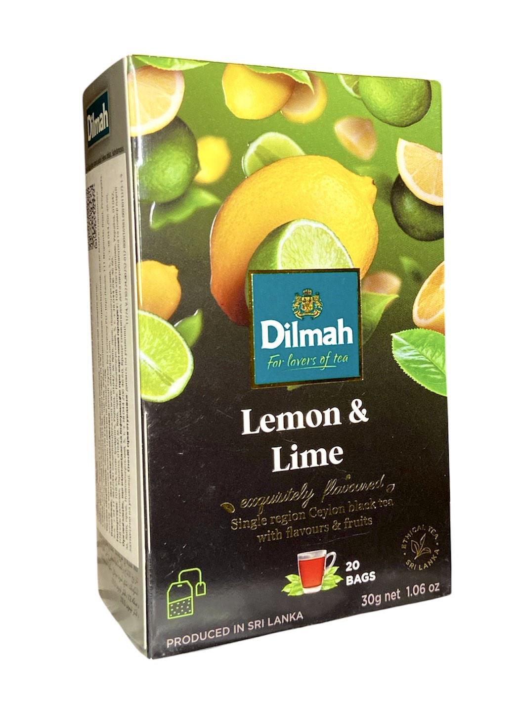 Чай Dilmah Dilmah Lemon & Lime Черный с ароматом лимона и лайма 20 пакетиков (60526)