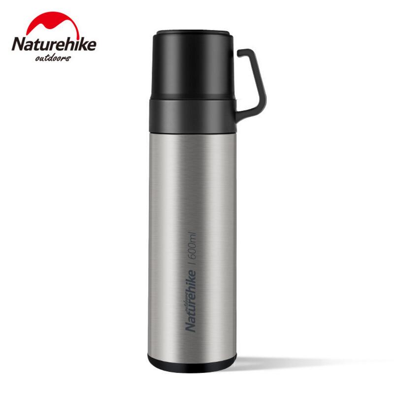 Термос Naturehike NH17S020-B, 304 сталь, 0.6 л срібний