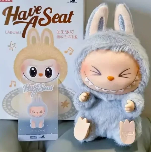 Игрушка-сюрприз брелок Labubu Pop Mart 15 см Серый - фото 6 Игрушка-сюрприз брелок Labubu Pop Mart 15 см Серый - фото 6