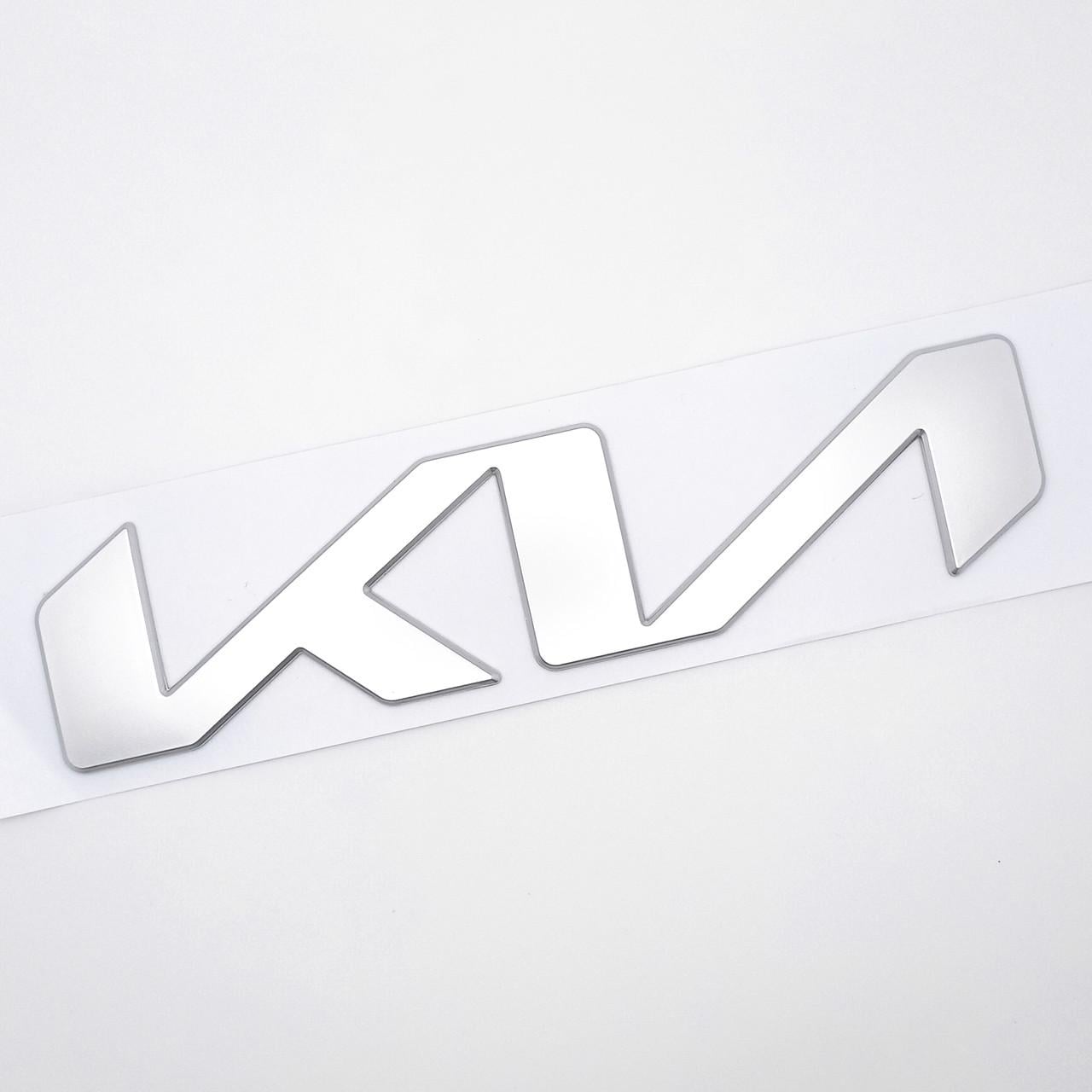 Емблема напис KIA ABS 19х4,4 см Хром матовий (2976585563)