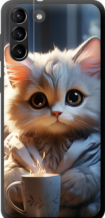 Чехол на Samsung Galaxy S21 Plus White cat (5646b-2115-42517)