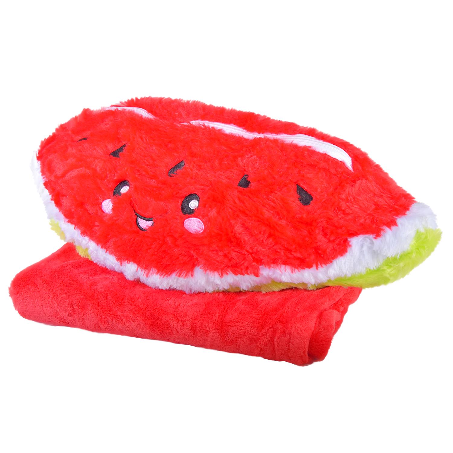 Мягкая игрушка-плед Арбуз 3в1 (DN-MP04) - фото 1 Мягкая игрушка-плед Арбуз 3в1 (DN-MP04) - фото 1