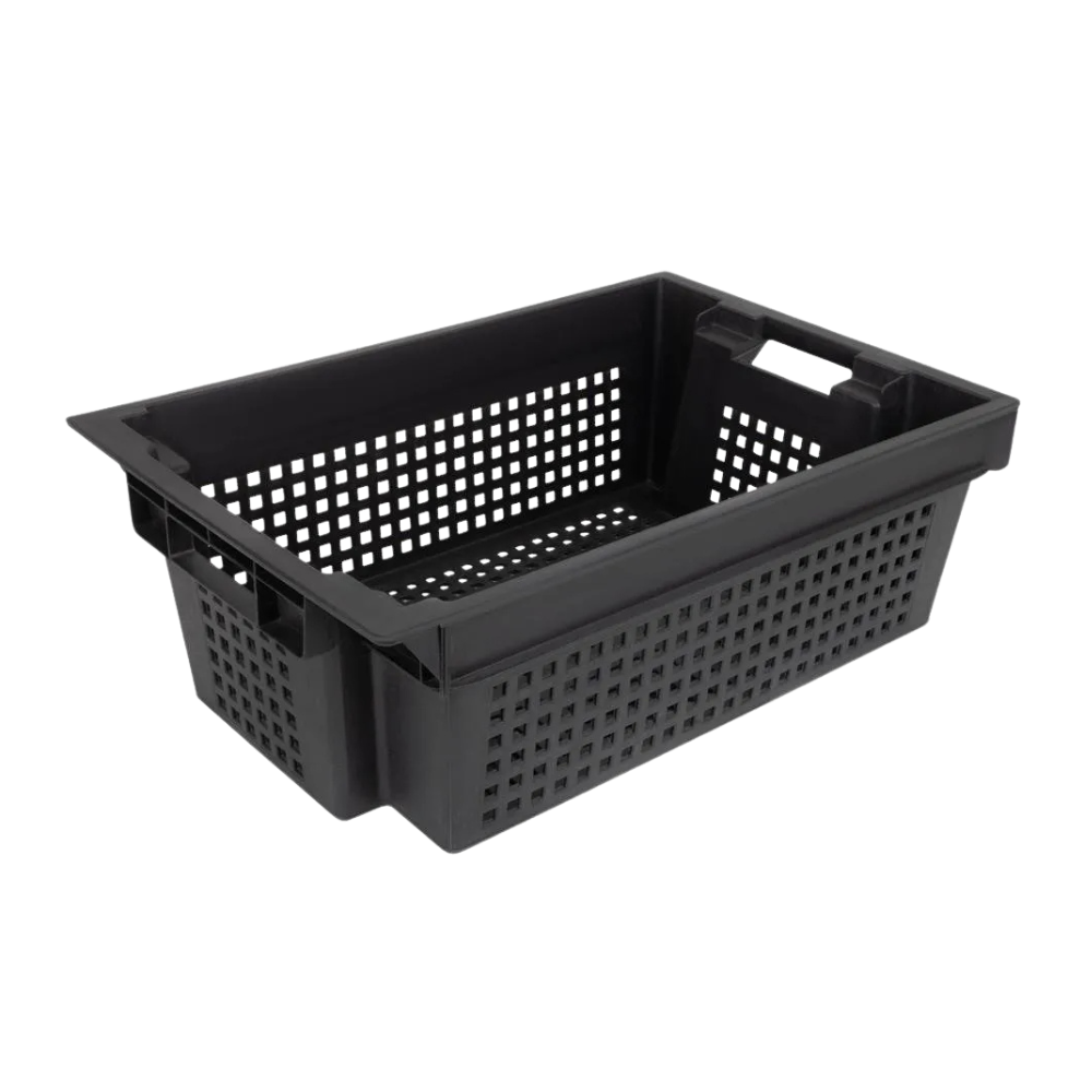 Ящик пластиковий перфорований SoloPlast для овочів і фруктів 600x400x200 мм (ЯПМ.04) - фото 1