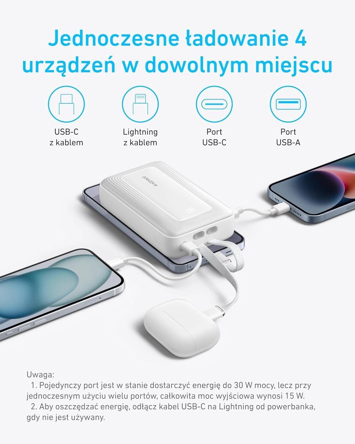 Повербанк Anker Zolo 10000 mAh Black (A1680G11) - фото 7