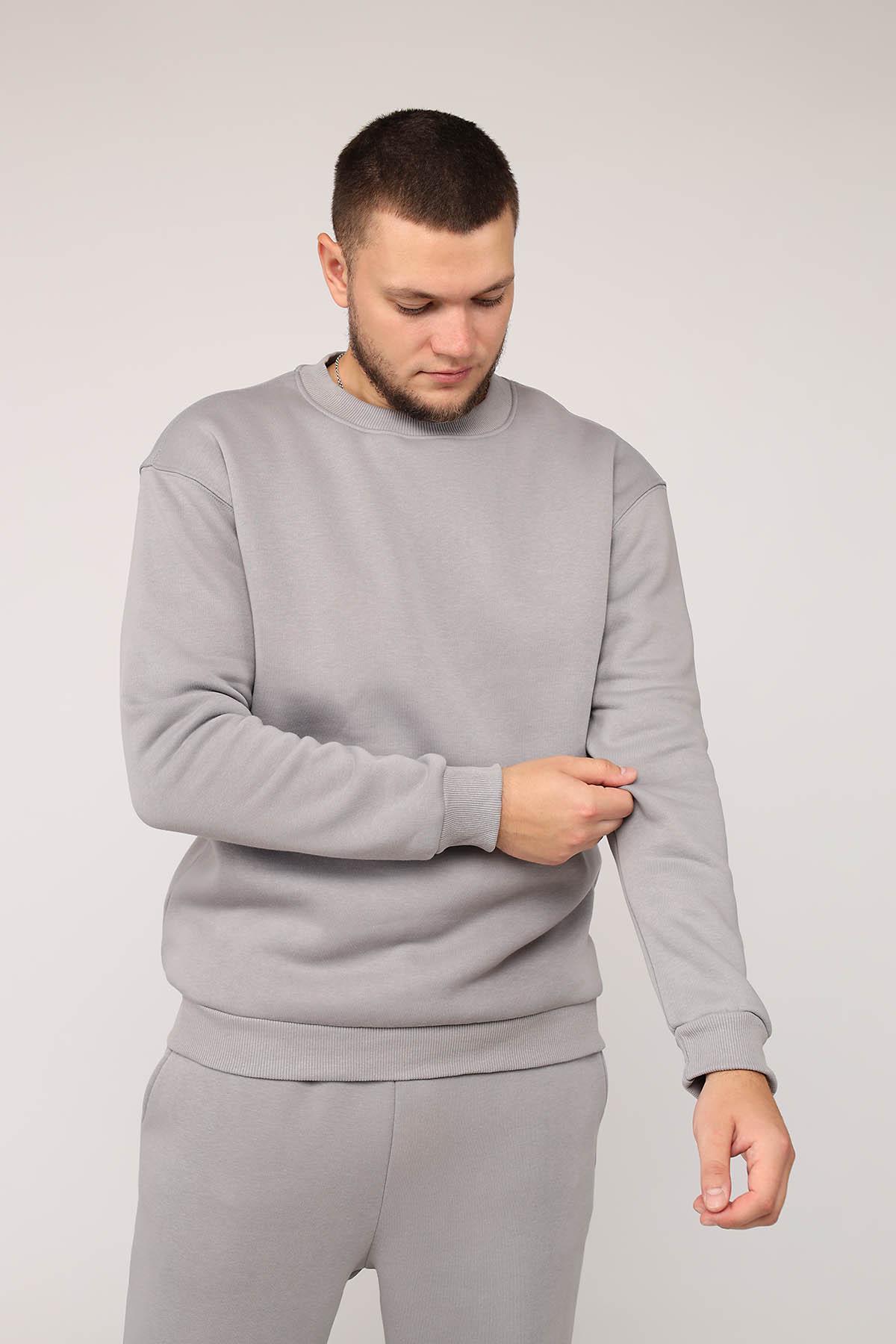 Свитшот мужской ЦБ-00279988 р. 44 Серый (SKT001074144) - фото 4 Свитшот мужской ЦБ-00279988 р. 44 Серый (SKT001074144) - фото 4