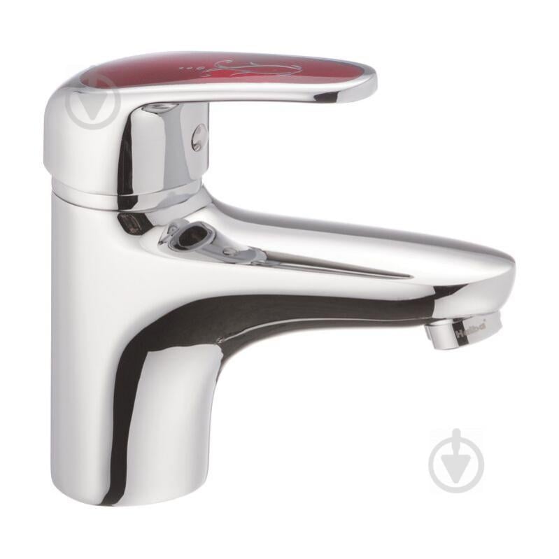 Смеситель для умывальника Haiba MAGIC 001 с красной ручкой (HB0684) Смеситель для умывальника Haiba MAGIC 001 с красной ручкой (HB0684)