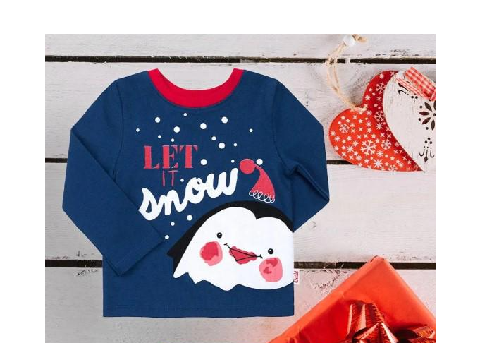 Футболка з довгим рукавом для хлопчика Bembi ФБ 519 80 см Синій