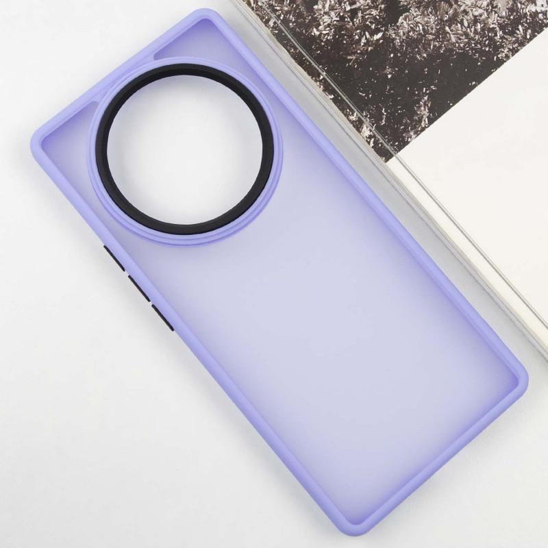 Противоударный чехол TPU+PC Lyon Frosted для Motorola Moto E40 Purple - фото 2