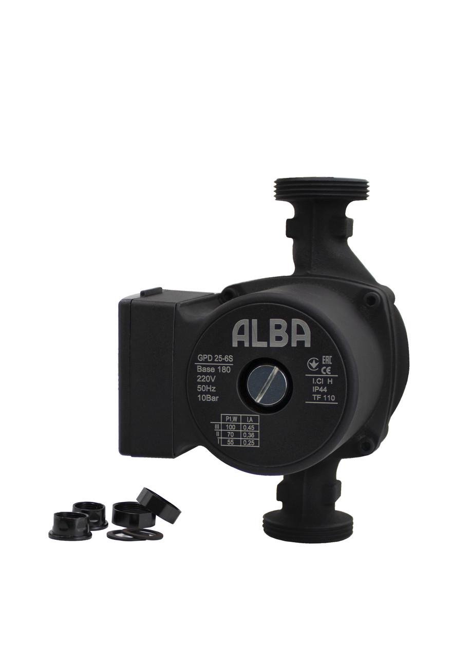 Насос циркуляційний ALBA GPD 25-4S-180 з гайками