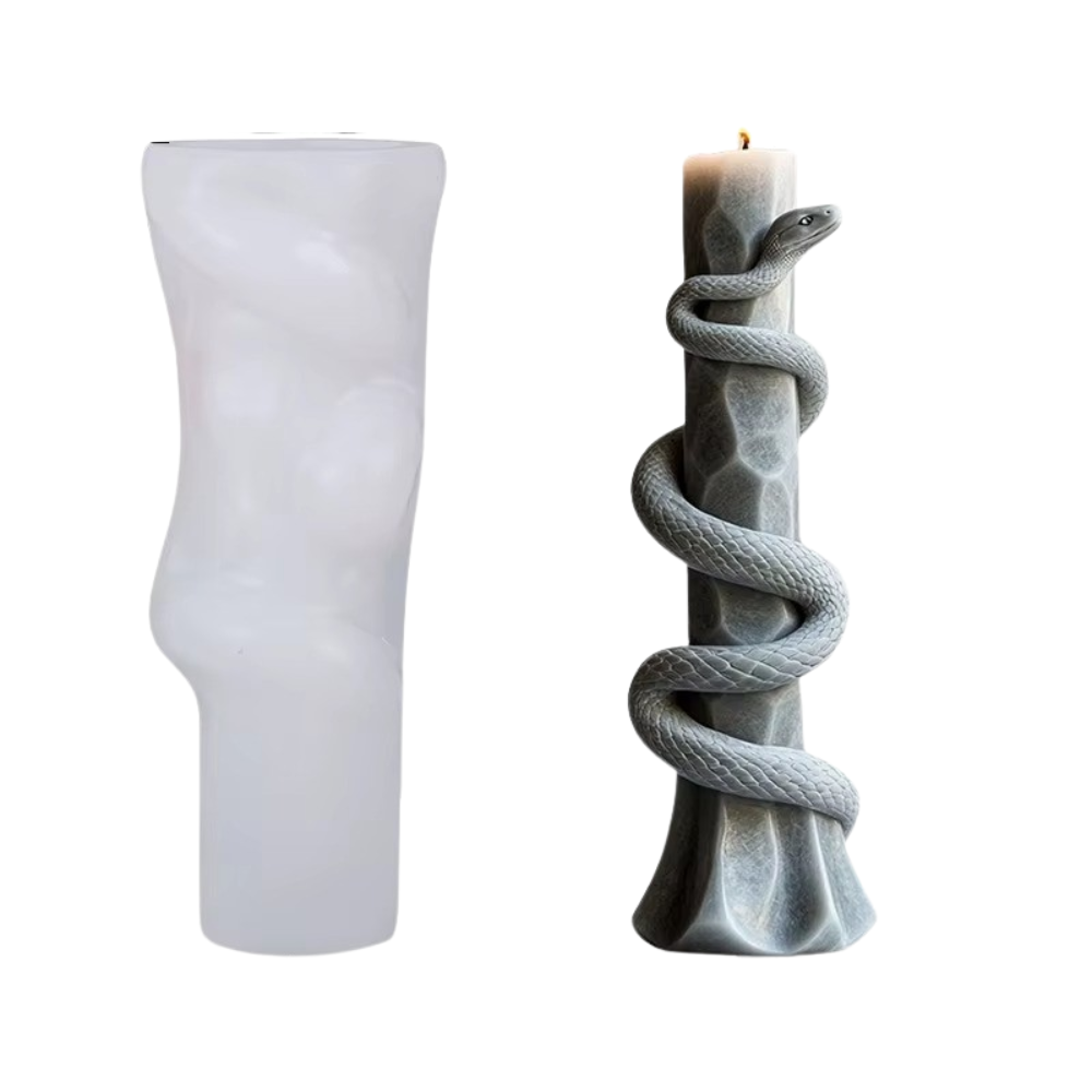 Силиконовая форма для изготовления свечи молд для изделий из пчелиного соевого воска и парафина 54х141 мм