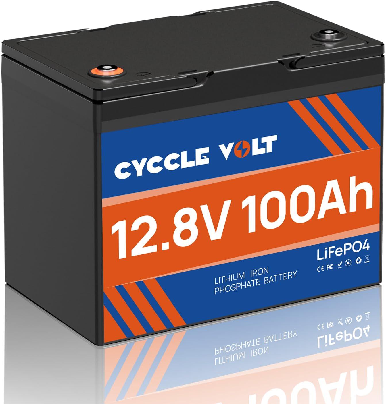 Аккумулятор LiFePO4 CYCCLE VOLT 12V 100 Ah со встроенной BMS и Bluetooth (32478179)