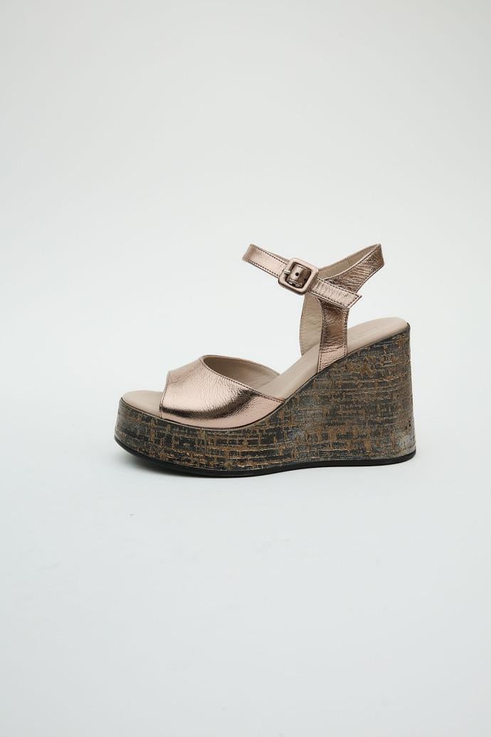 Босоножки женские Fabio Monelli кожаные р. 39 Бронзовый (197937)