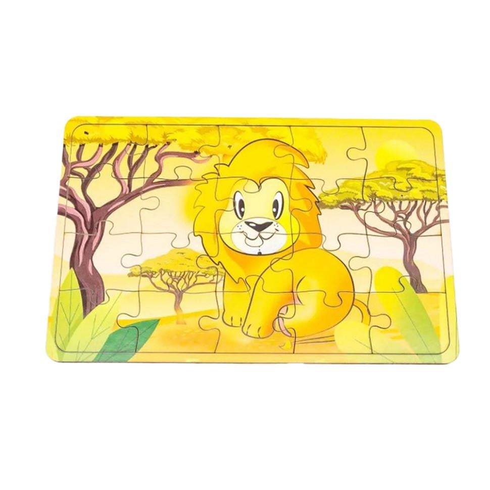 Пазл дерев'яний дитячий Цар звірів Арт-10023 20 ел. (RLT52635)