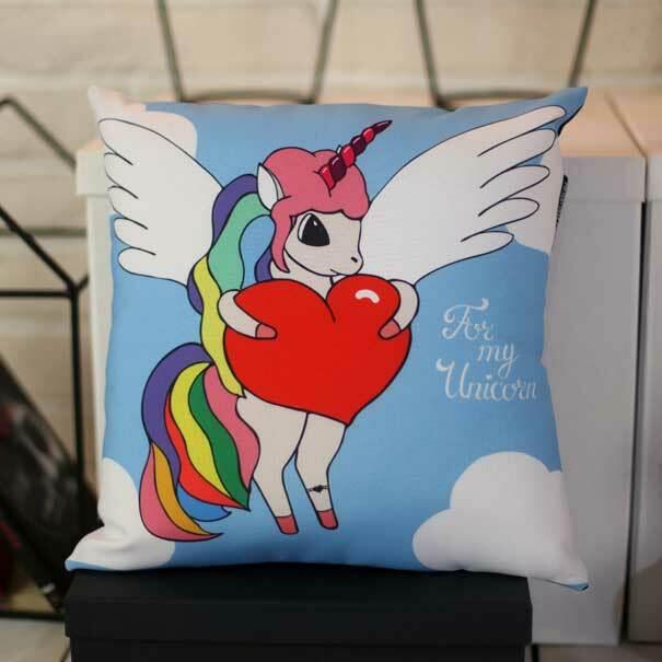 Подушка с принтом For my unicorn 50x50 см (5P_17L023)