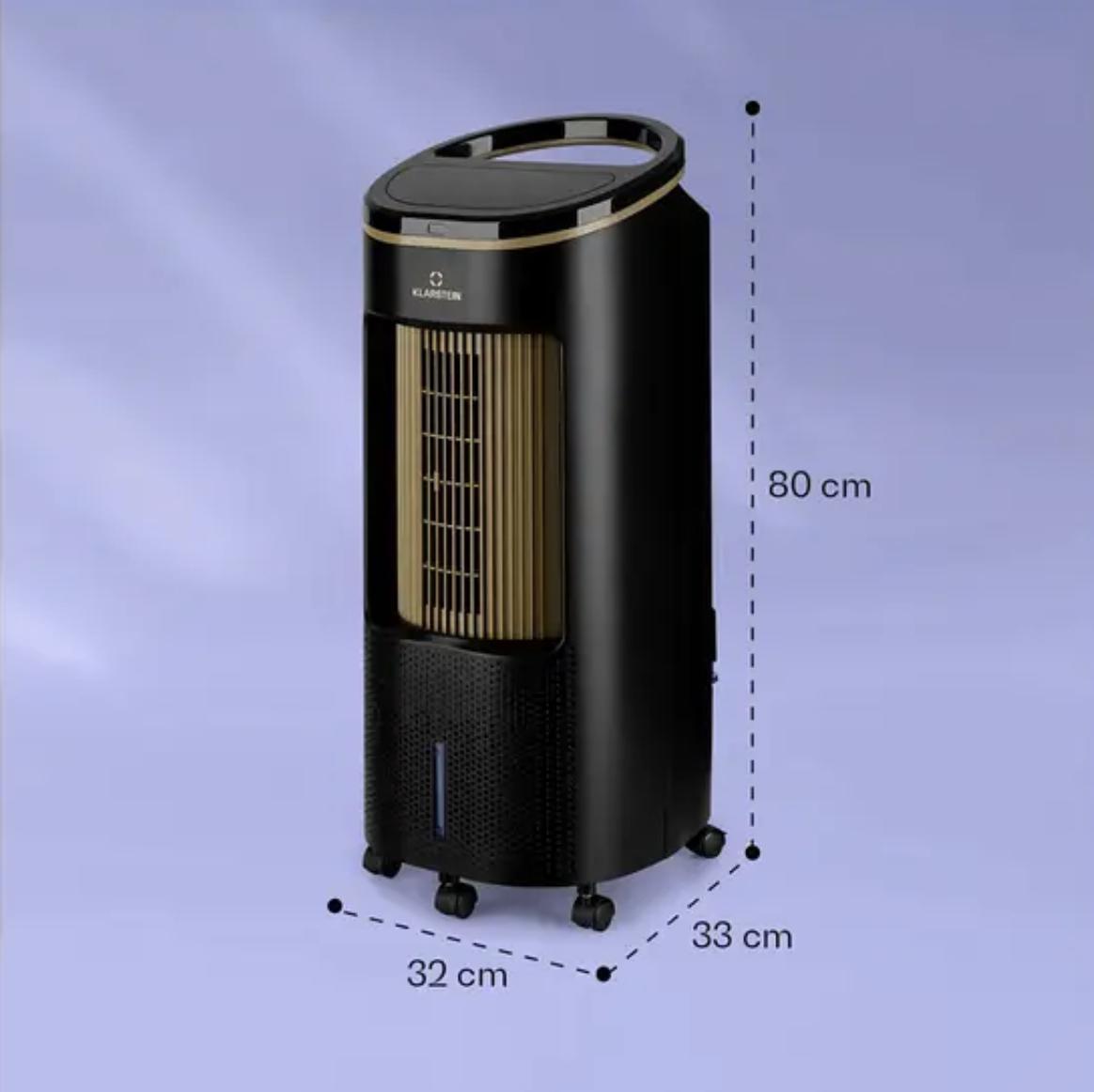 Охолоджувач-вентилятор Klarstein IceWind Plus 4в1 повітроохолоджувач коливальний пульт дистанційного керування 330 м3/год - фото 7 Охолоджувач-вентилятор Klarstein IceWind Plus 4в1 повітроохолоджувач коливальний пульт дистанційного керування 330 м3/год - фото 7