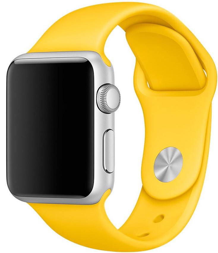 Силіконовий ремінець Band Sport Series for Apple Watch 41/40/38 mm, Yellow (HC)