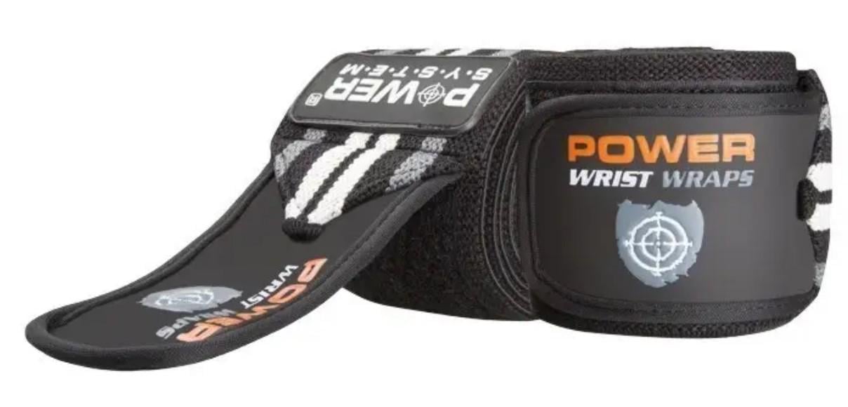Бінти для зап'ястків Power System PS-3500 Wrist Wraps пара Grey/Black (PS-3500_Grey-Black)