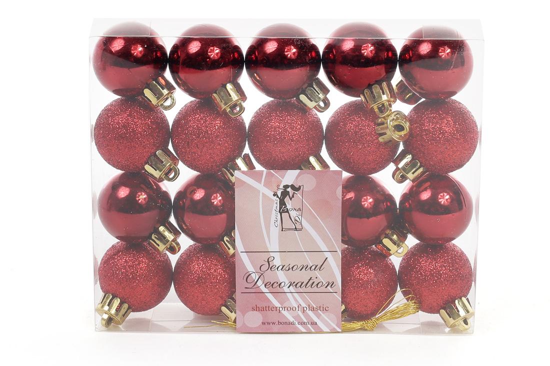 Шар новогодний BonaDi D-3 см 20 шт. (147-588)