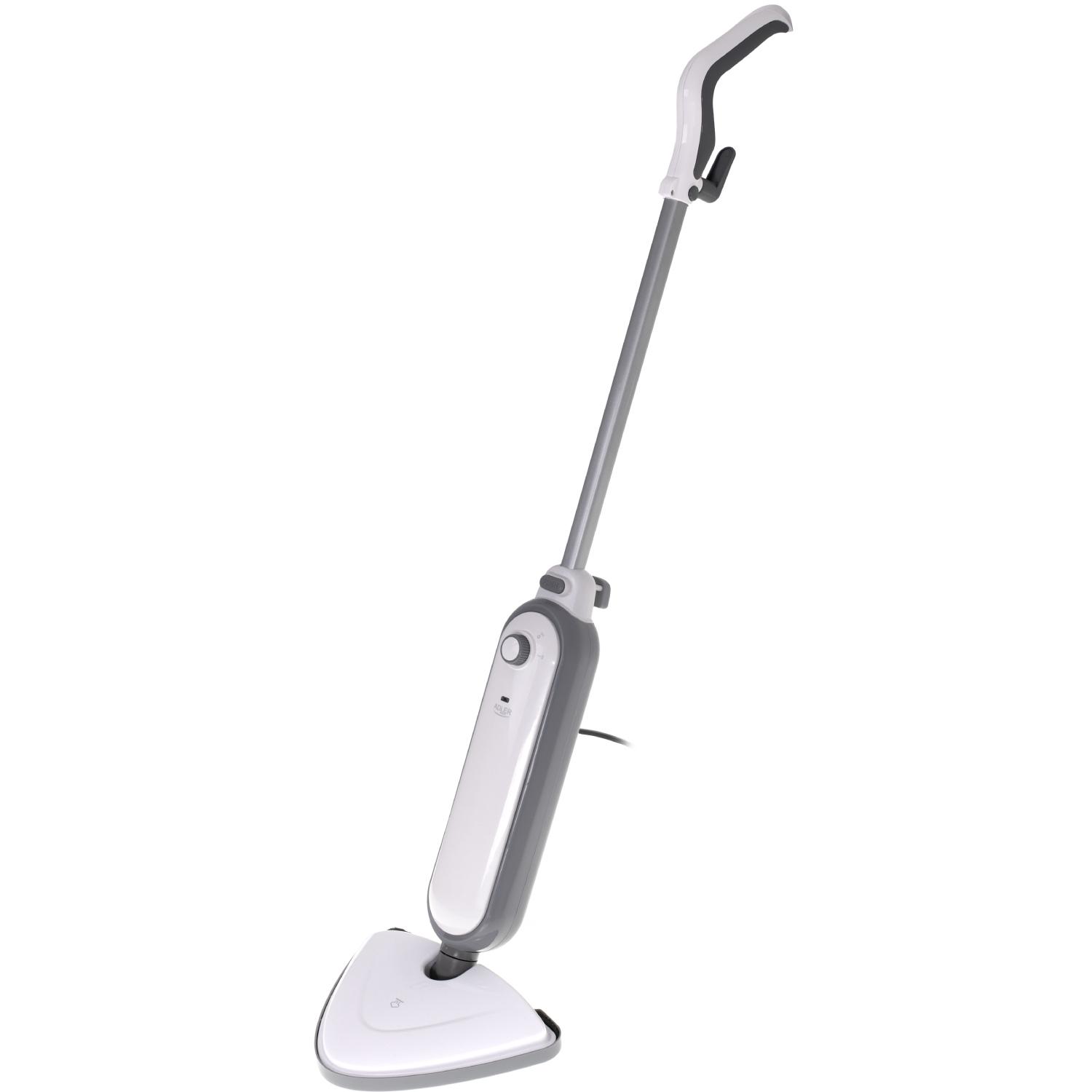 Швабра паровая Adler AD 7057 1300W 380 мл 25 г/мин White (AD7057) - фото 2