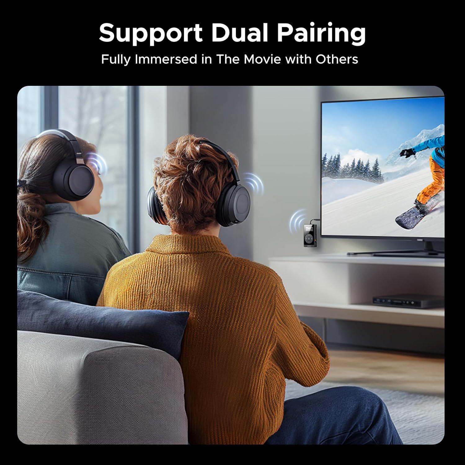 Адаптер аудіо Ugreen Bluetooth 5.3 Чорний (45492) - фото 4 Адаптер аудіо Ugreen Bluetooth 5.3 Чорний (45492) - фото 4