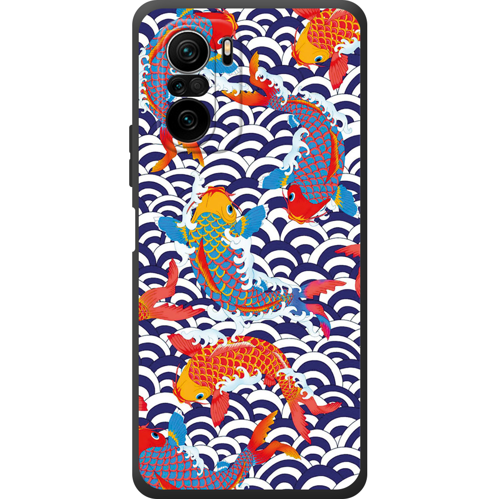 Чохол Boxface Xiaomi Mi 11i Koi Fish Чорний силікон (42102-up2477-44200)