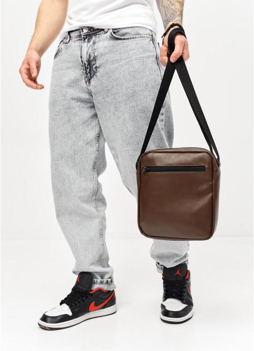 Мужская сумка-мессенджер Sambag через плечо из экокожи Коричневый (1003019723) - фото 7 Мужская сумка-мессенджер Sambag через плечо из экокожи Коричневый (1003019723) - фото 7