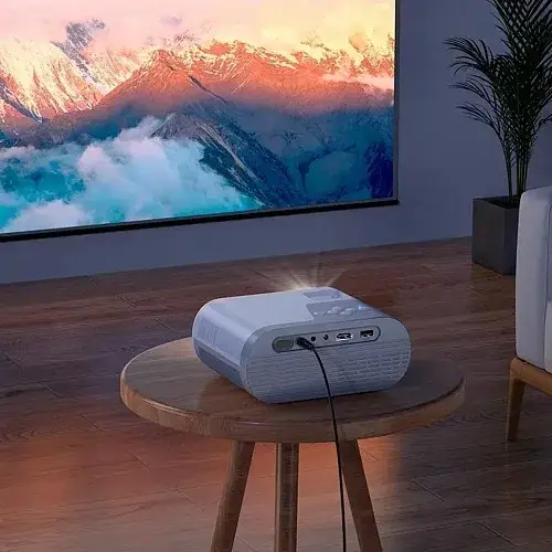 Проектор Hoco DT2 Smart Projector 720P Android version EU Grey/White - фото 8