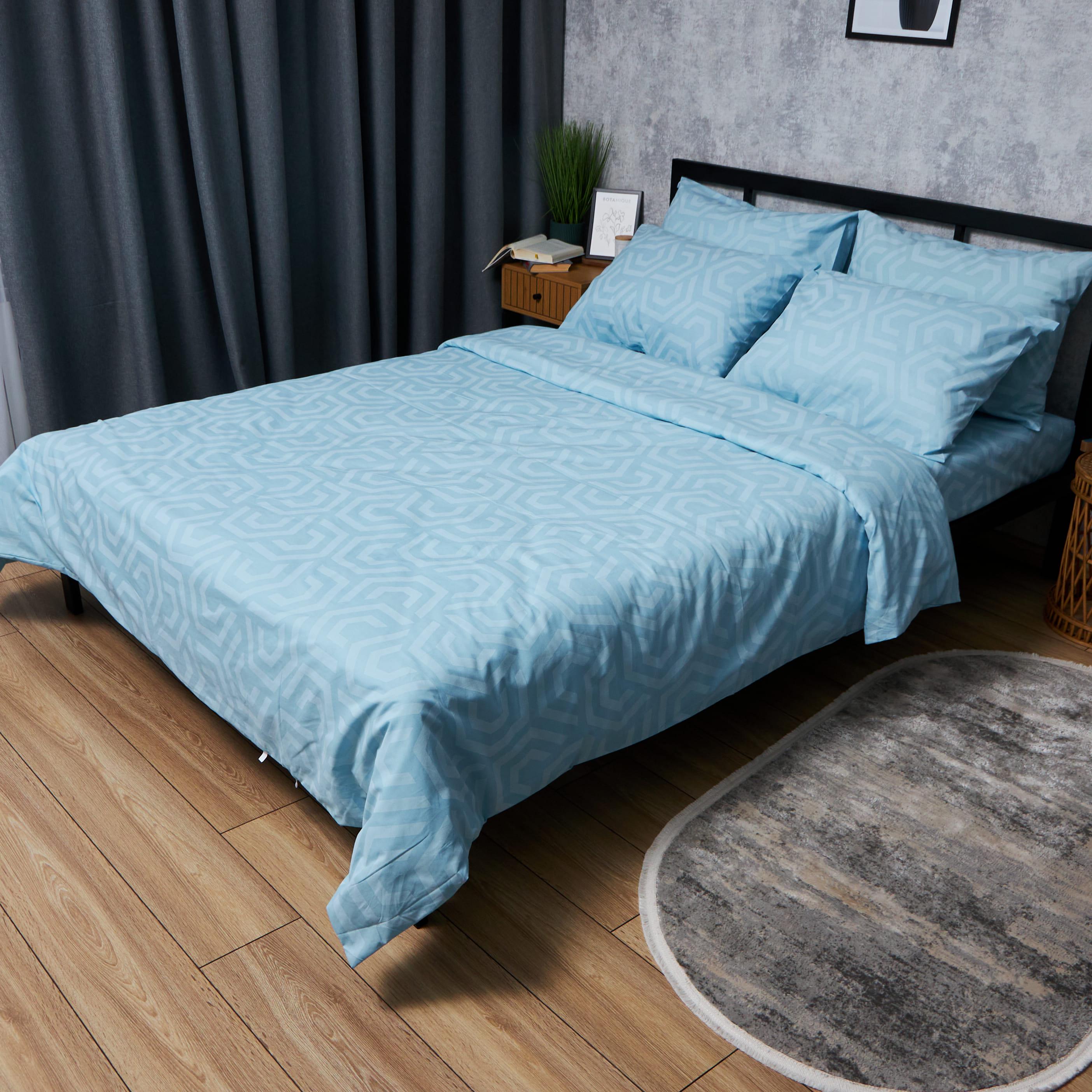 Комплект постельного белья Moon&Star Бязь Gold Люкс Arctic Glow наволочки 2 шт. king size 220x240 см (MS-820005847)