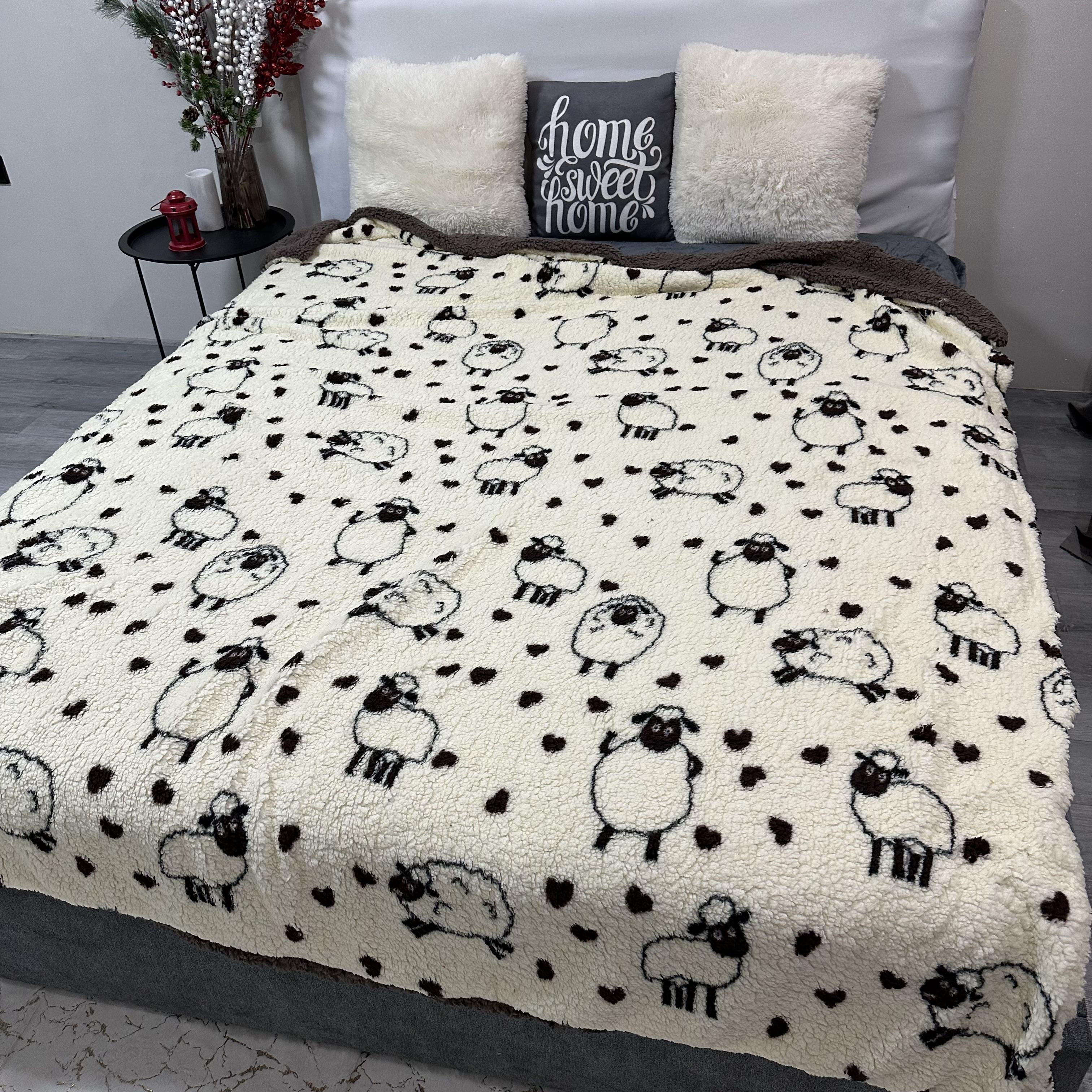 Плед-покрывало двустороннее с рисунком 200х220 см Бежевый (PL-2-2) - фото 10 Плед-покрывало двустороннее с рисунком 200х220 см Бежевый (PL-2-2) - фото 10