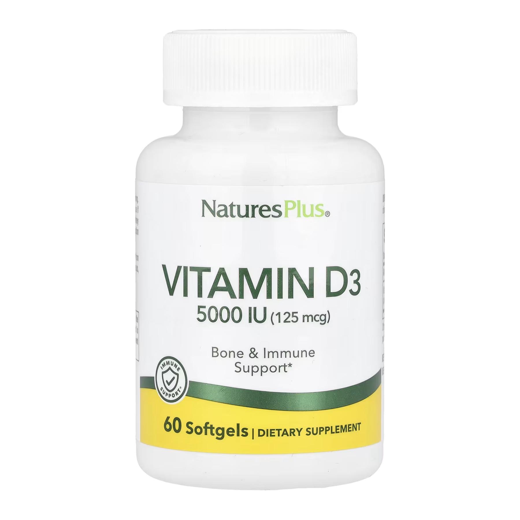 Витамин D3 5000 IU 60 softgels (2023-10-3225)