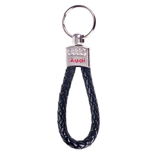 Брелок Audi искусственная кожа плетёный