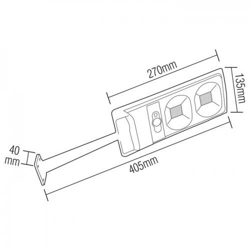 Светильник уличный Horoz Electric Compact-10 10 Вт на солнечной батарее (074-010-0010-020) - фото 3