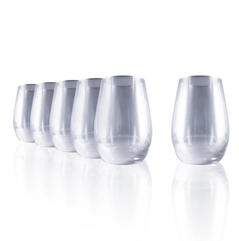 Набір склянок для напоїв Stölzle Lausitz Mirror Silber 465 мл 6 шт. (3520812-1)