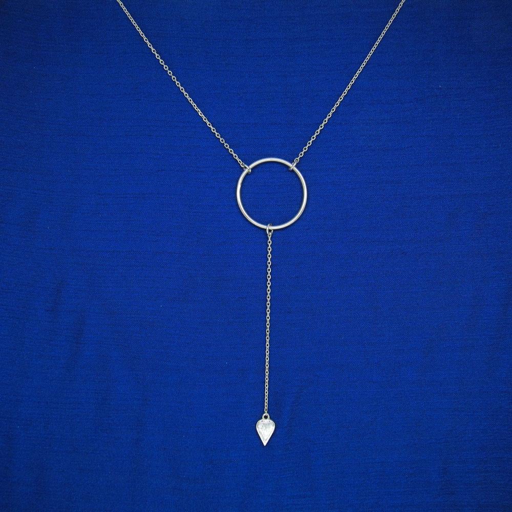 Срібне кольє Красуня коло