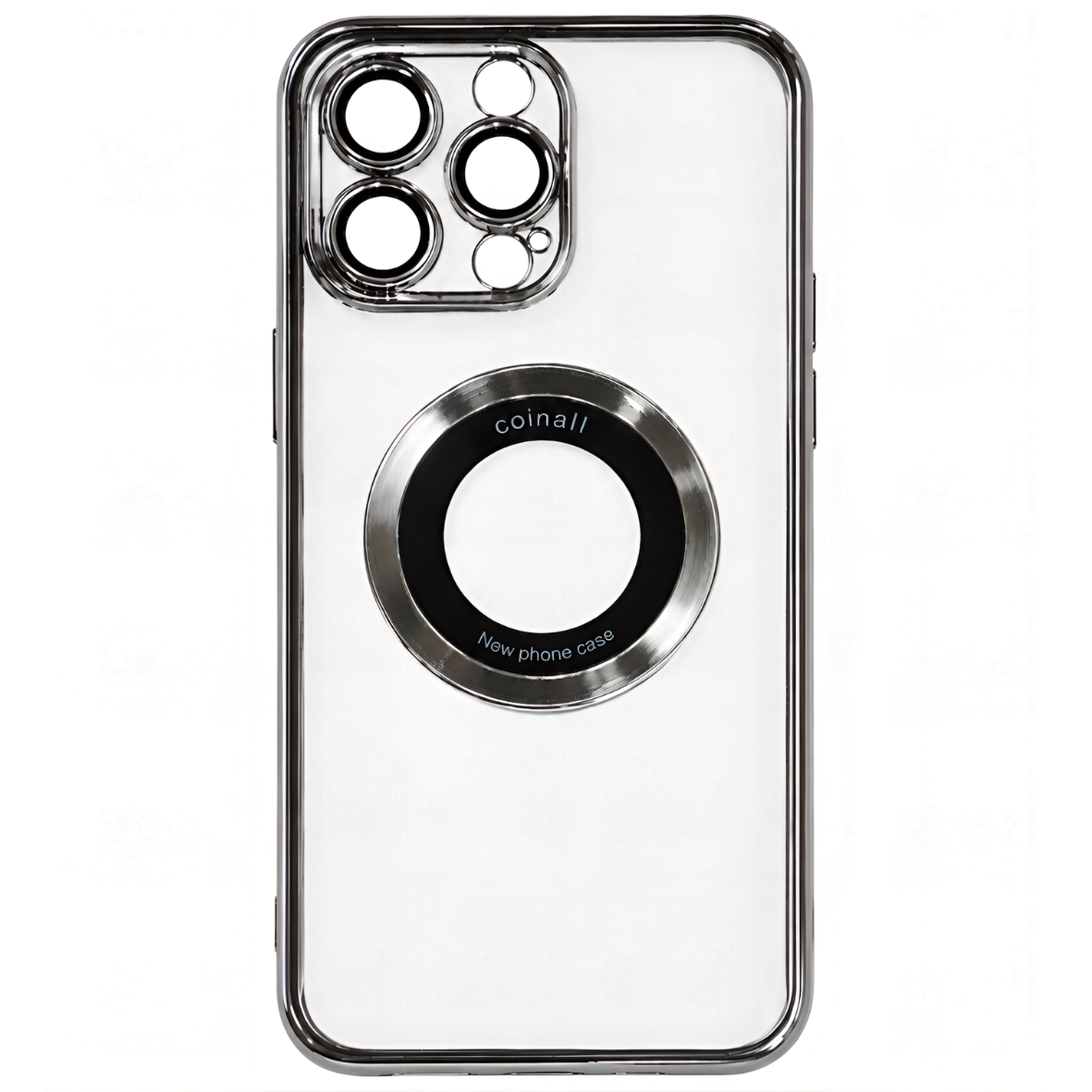 Магнитный чехол XON PhoneCase Magnetic для iPhone 13 Pro Max (PCMC1113400G 68079) Серый/Прозрачный