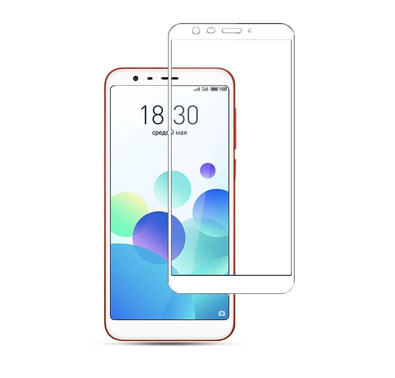 3D стекло Meizu M8c (Защитное Full Cover) White (07224-29)