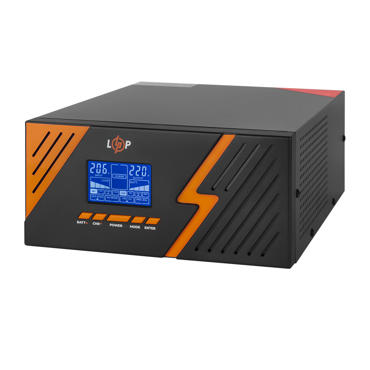 Источник бесперебойного питания LogicPower LPM-PSW-1500VA 1050 Вт 12V с правильной синусоидой Black