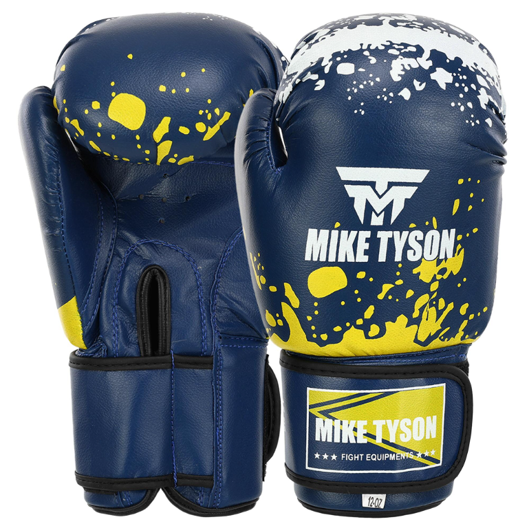 Перчатки боксерские кожаные MIKE TYSON MA-4263 12 унции Синий Перчатки боксерские кожаные MIKE TYSON MA-4263 12 унции Синий