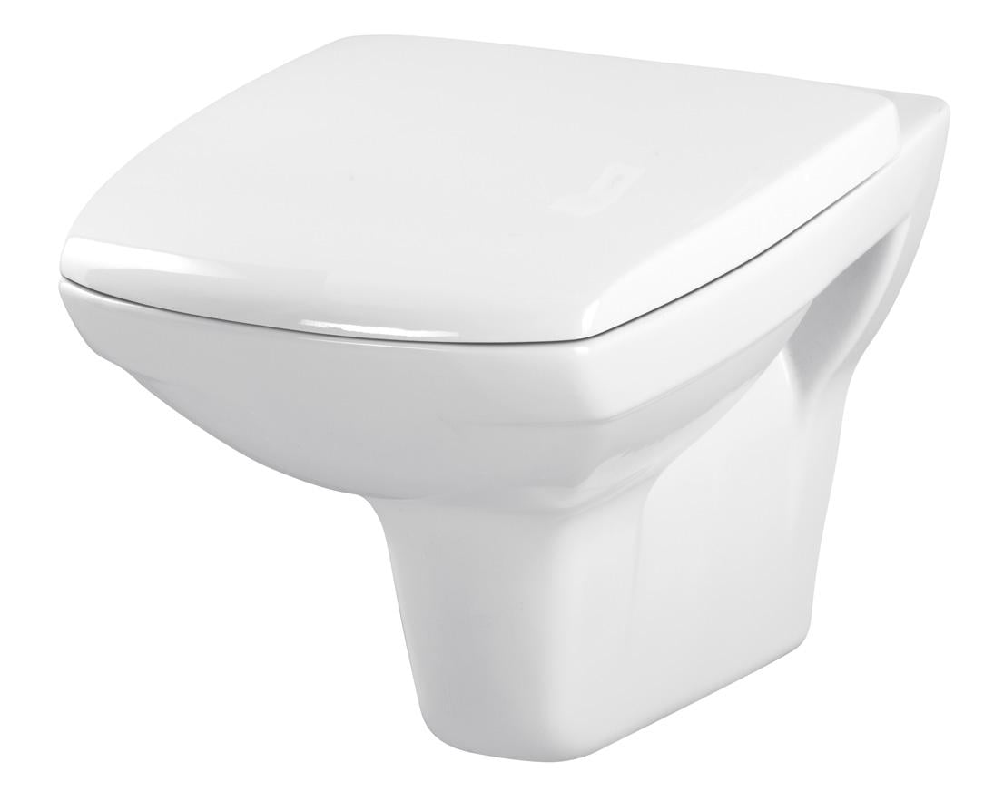 Унитаз подвесной Cersanit Carina SZCZ1000321349 безободковый с сиденьем с микролифтом (98095)