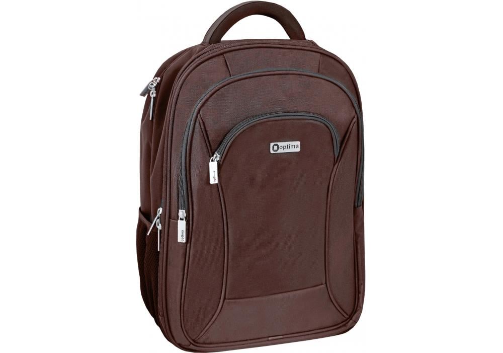 Рюкзак діловий Optima 18 45x32x17 см 22,5 л Коричневий (O97363)