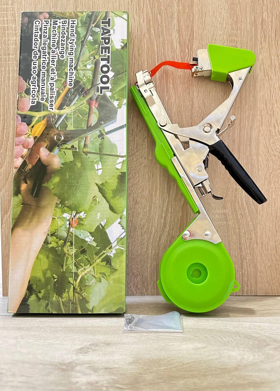 Набор для подвязки винограда/овощ и цветов тапенер Tapetool лента 130 мкр 20 мотков и скобы 10000 шт. - фото 4