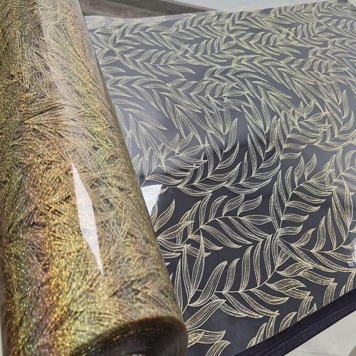 Мягкое стекло лазер Oncu Grup 600 мкм 60х120 см Прозрачно-золотой (6071-G)