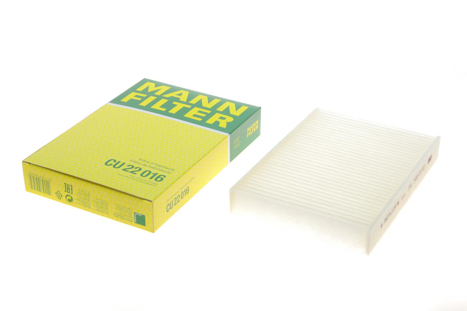Фильтр салона Mann-Filter для MB Vito W447 14-/EQV W447 20- (CU 22 016)