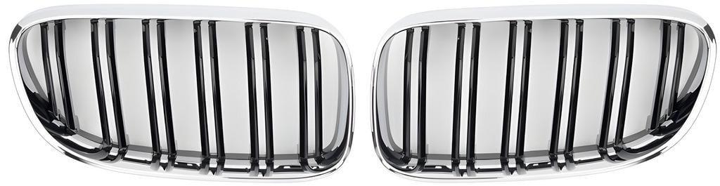Решетка радиатора GBT для BMW 3 M-Look E-90/91/92/93 2005-2011 гг. пластик Черный (27668935)