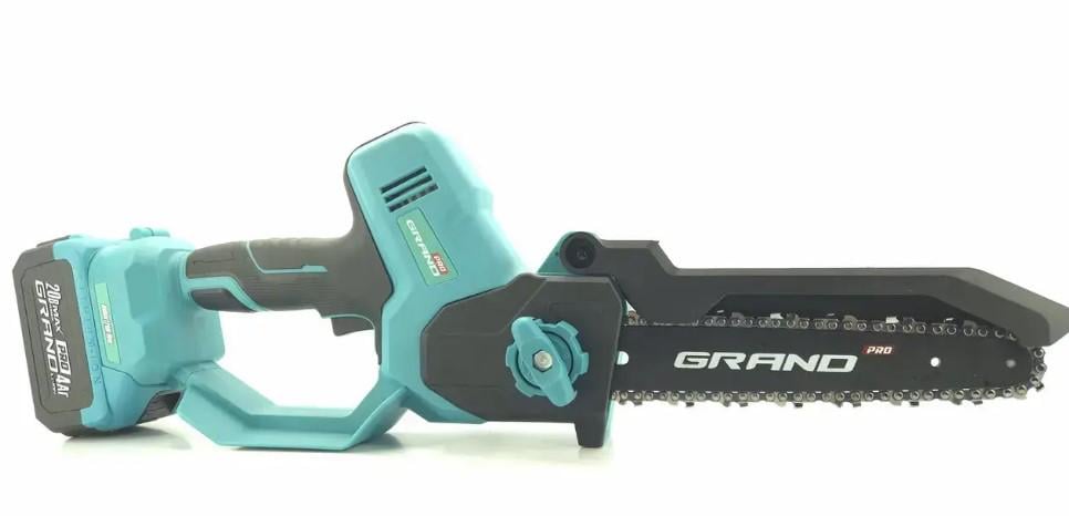 Электропила аккумуляторная цепная Grand АПЦ-20V/8"-4 ind INDUSTRIAL кейс/безщеточный мотор/шина 200 мм/масляный бак/подсветка (4940117) - фото 4 Электропила аккумуляторная цепная Grand АПЦ-20V/8"-4 ind INDUSTRIAL кейс/безщеточный мотор/шина 200 мм/масляный бак/подсветка (4940117) - фото 4