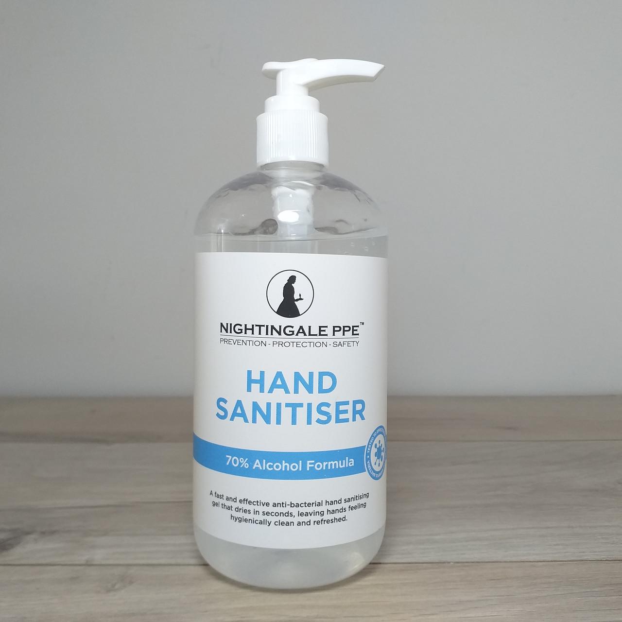 Гель антибактеріальний для рук Nightingale PPE Hand Sanitiser 500 мл (X-1156)