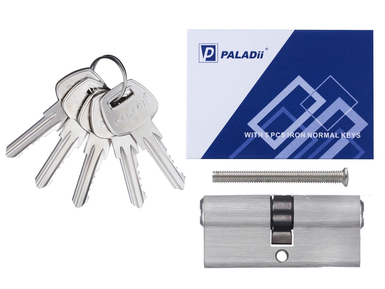 Цилиндр Paladii ST 60 мм 30x30 5 ключей SN Сатин (ПЦ135) - фото 2 Цилиндр Paladii ST 60 мм 30x30 5 ключей SN Сатин (ПЦ135) - фото 2