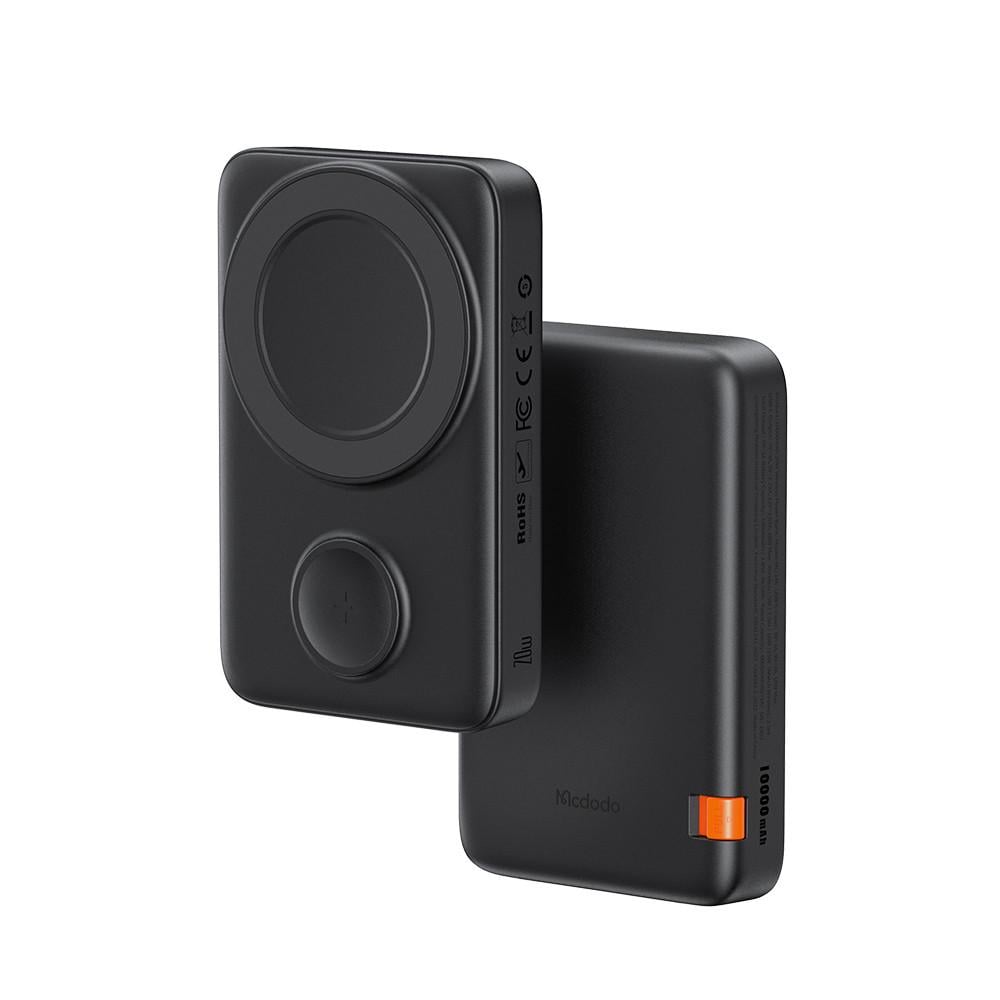 Повербанк бездротовий магнітний Mcdodo 2 в 1 MagSafe MC-1461 10000 mAh 20W Black - фото 2