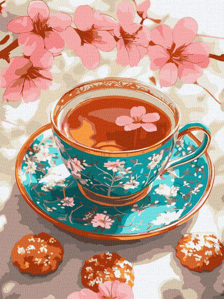 Картина за номерами Ideyka Вишневий чай 30x40 см (Id-KHO5724)