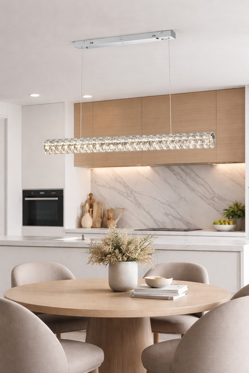 Люстра потолковая светодиодная VALESO 6709-800L хромовый (47bed92b)